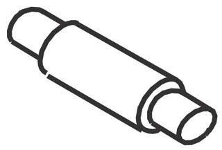 38657, Electric Bender Middle Roller Shaft