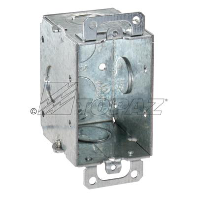 3"X2" Gangable Switch Boxes 2-1/2" Deep Eccentric KO