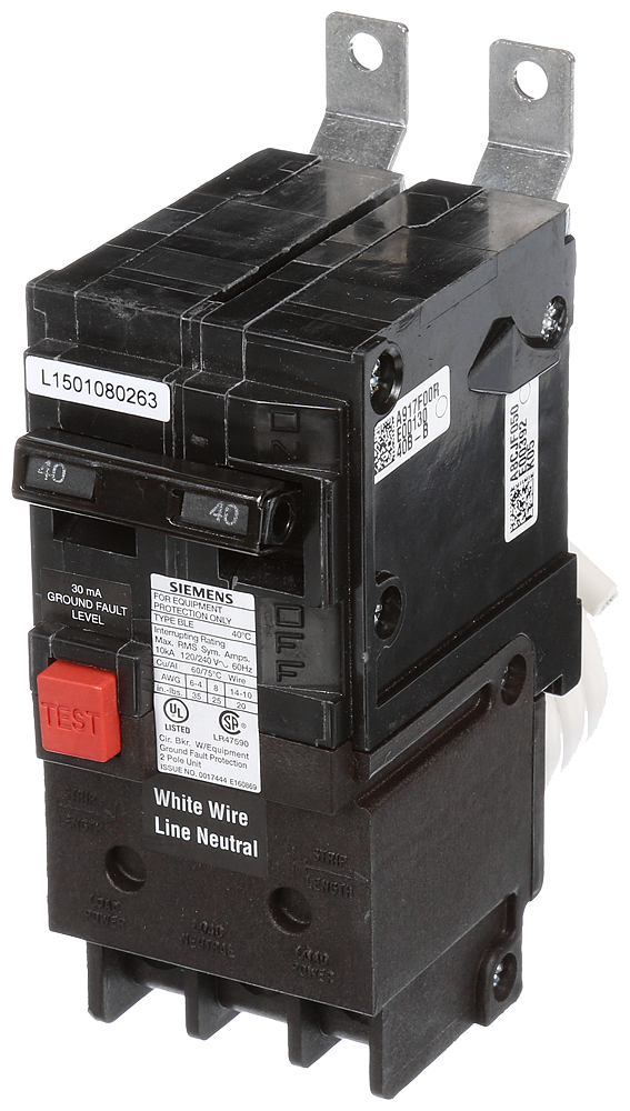 BRKR BLE GFCI 30mA 2P 240V 40A 10KA