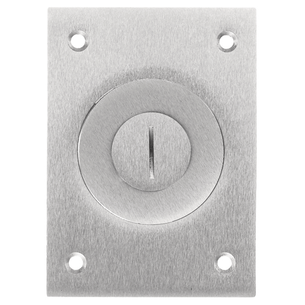 1-Gang Cover, Rectangular, Combination 2-1/8"X 3/4" Threaded Opening, Aluminum