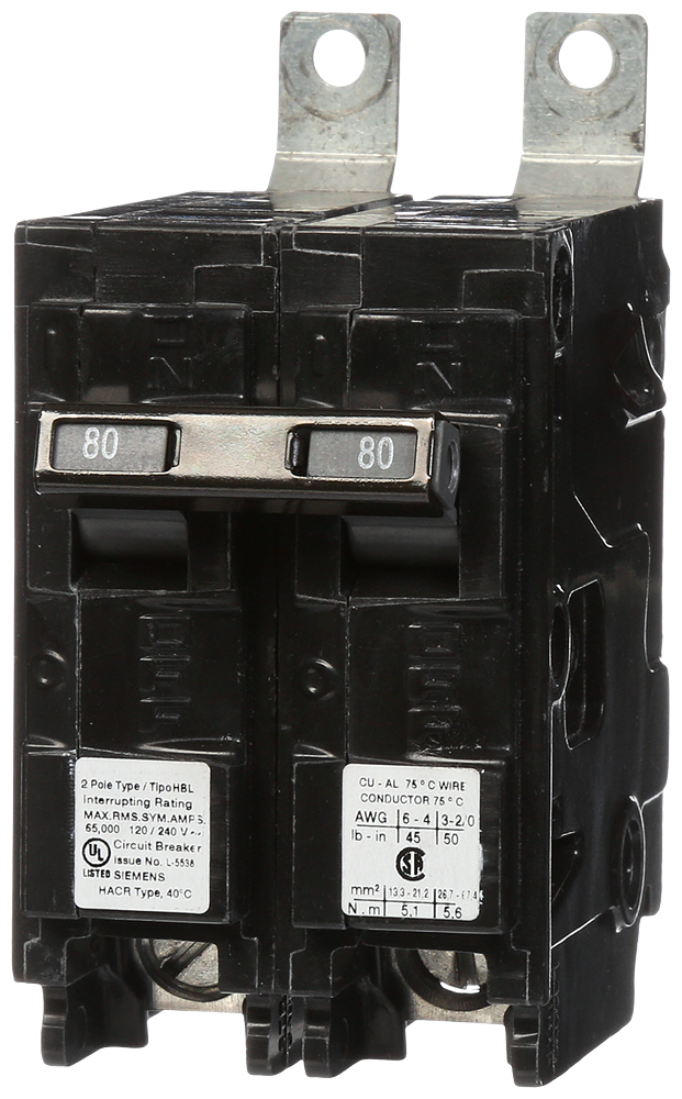 BREAKER 80A 2P 120/240V 65K HBL