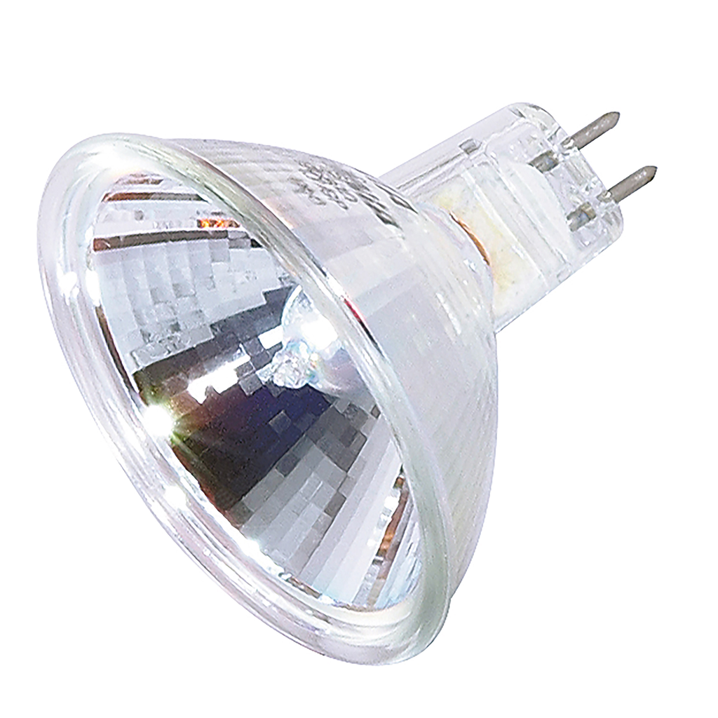 50 Watt; Halogen; MR16; EXT/C; 2000 Average rated hours; Miniature 2 Pin Round base; 12 Volt
