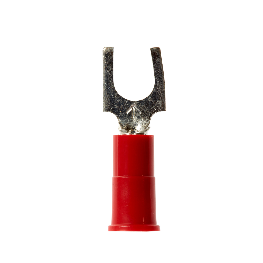 3M™ Highland™ Vinyl Insulated Block Fork Terminal BFV18-6Q, AWG 22-18,25/bag, suitable for use in a terminal block