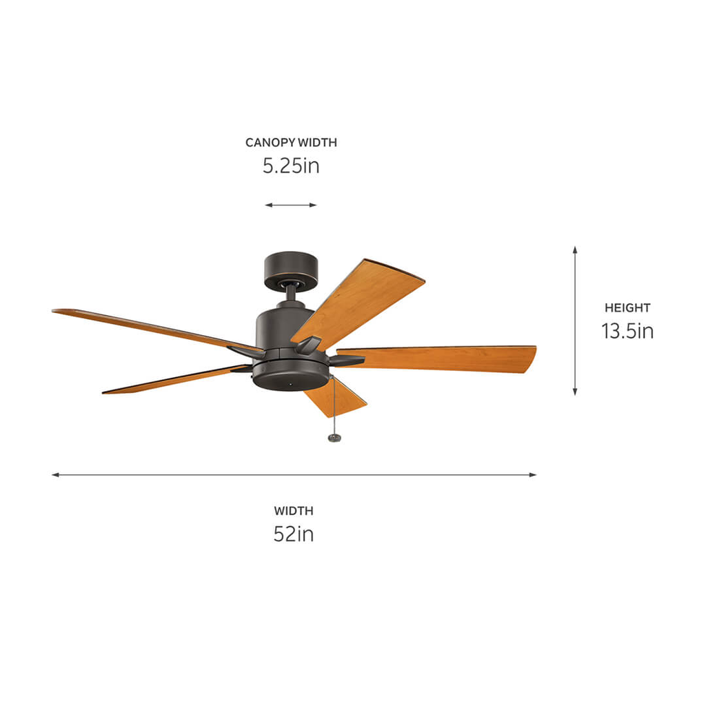 Bowen 52" Ceiling Fan in Olde Bronze®