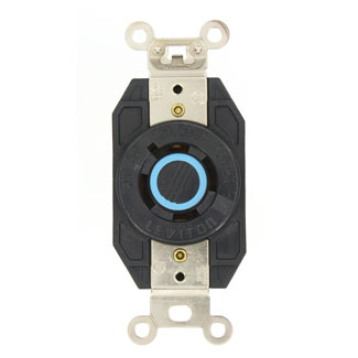 20 Amp, 120/208 Volt, Flush Mount Locking Receptacle, Industrial Grade
