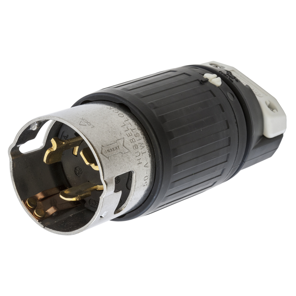 50 Amp Locking Plug 125/250V 3 Pole and 4 Wire