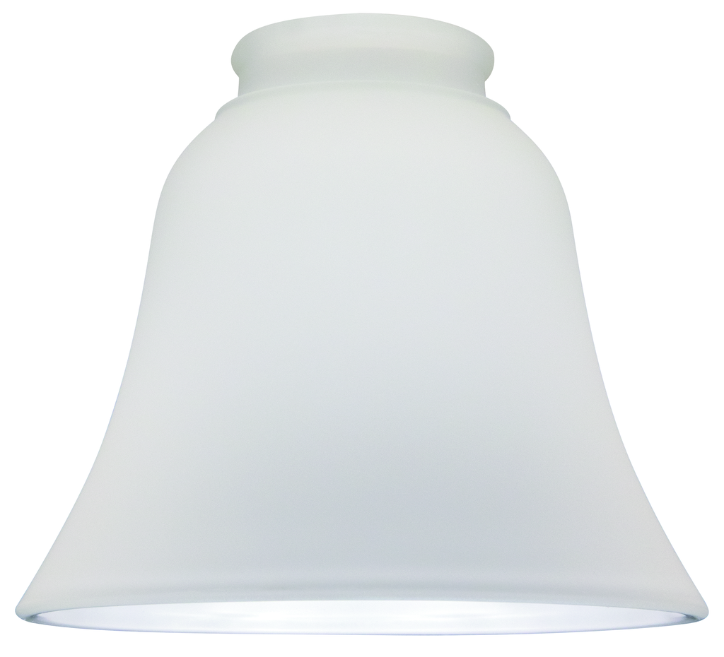 2 1/4" Glass- White Frost, Bell