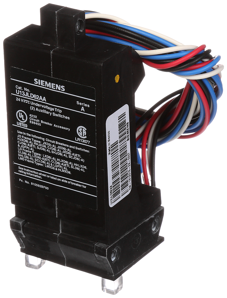 BREAKER JD/LD/LMD 24VDC UV TRP/2AUX