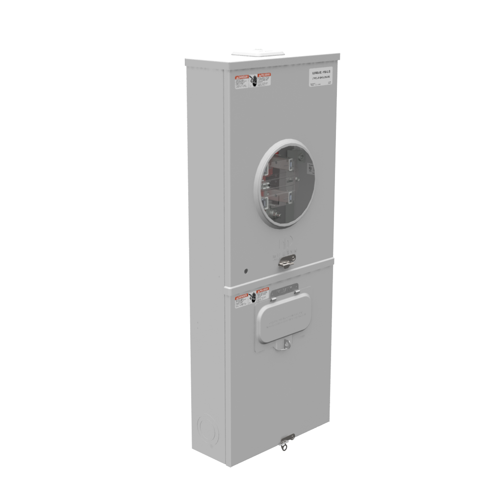 5 Terminal Ringless Small Closing Plate Lever Bypass 1-150 Ampere Main Breaker Long Island Lighting Company