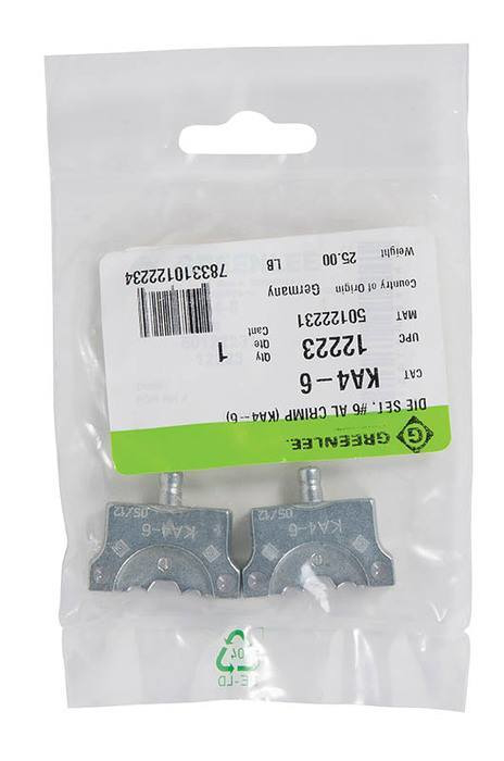 #6 Aluminum Crimping Die Set (KA4-6)