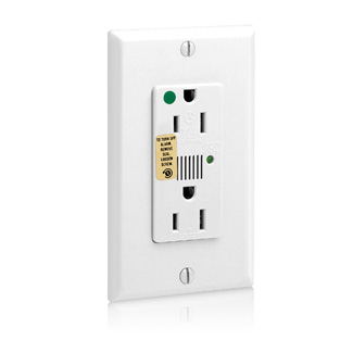 15 Amp, 125 Volt, Decora Plus Surge Protective Duplex Receptacle Outlet, Heavy Duty Hospital Grade
