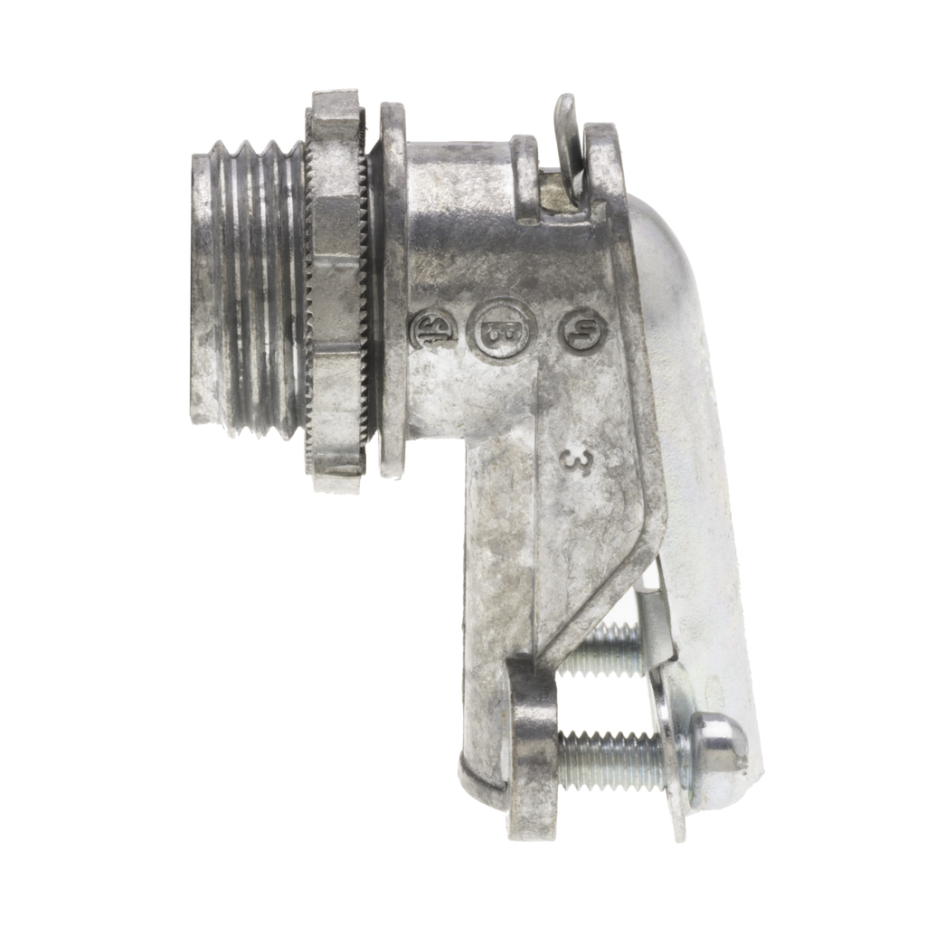 90-Degree Connector 3/8", Die Cast Zinc