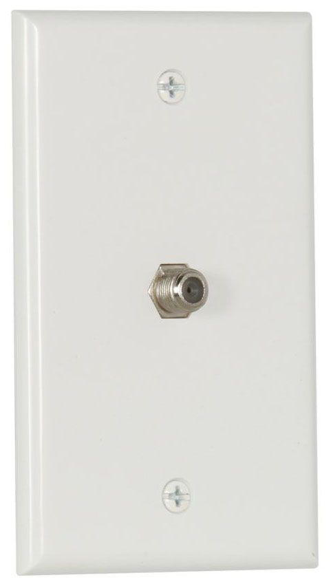 1172W, Standard Wallplate and Coaxial Jack