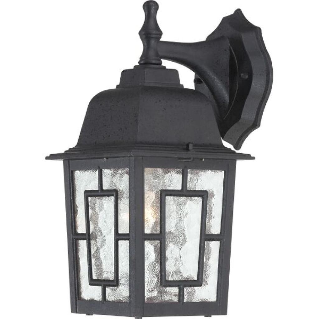 Banyan - 1 Light - 12" Outdoor Wall with Clear Water Glass, Color retail packaging