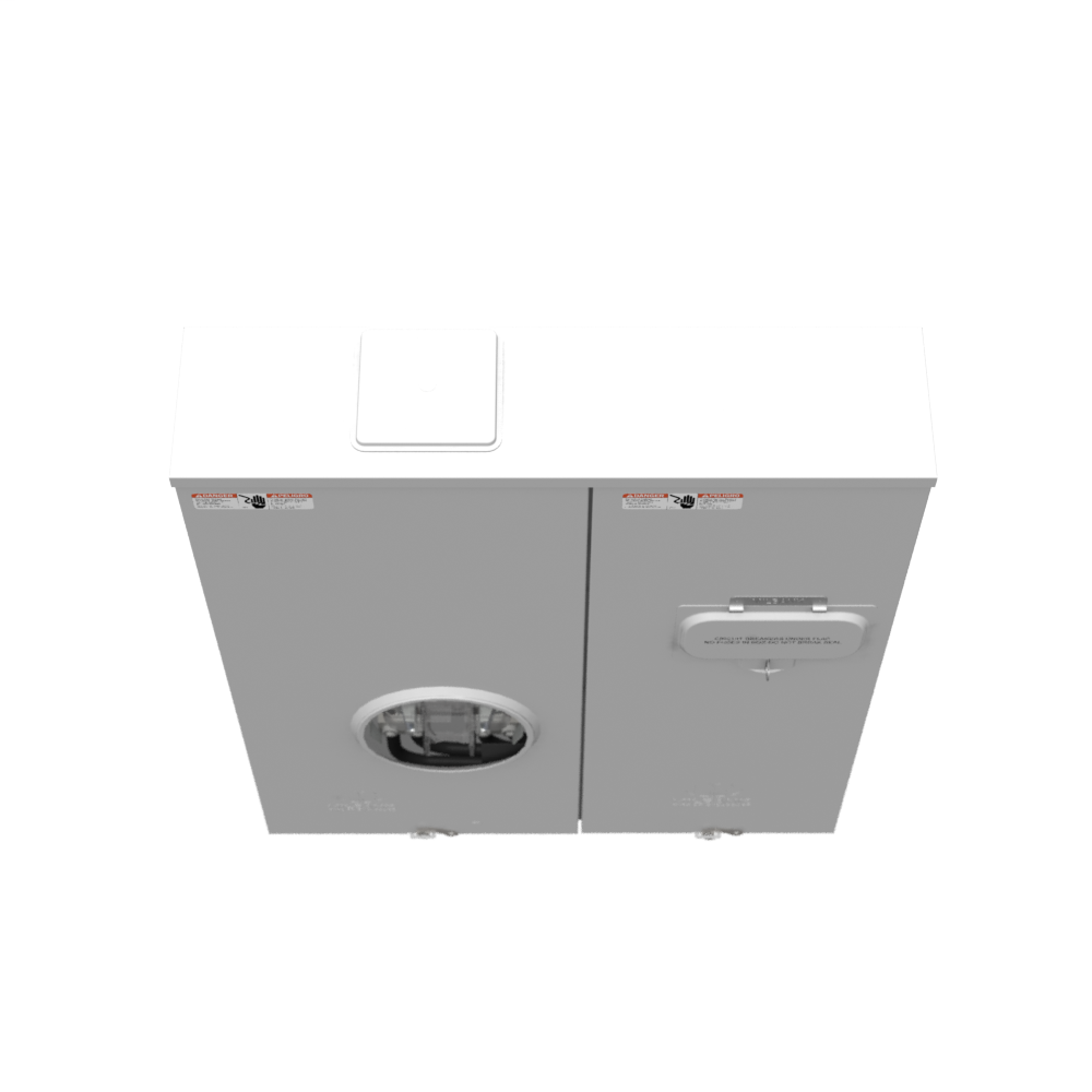 4 Terminal Ringless Large Closing Plate Lever Bypass 2-200 Ampere Main Breaker 9-16 In Barrel Lock With Bracket Provision