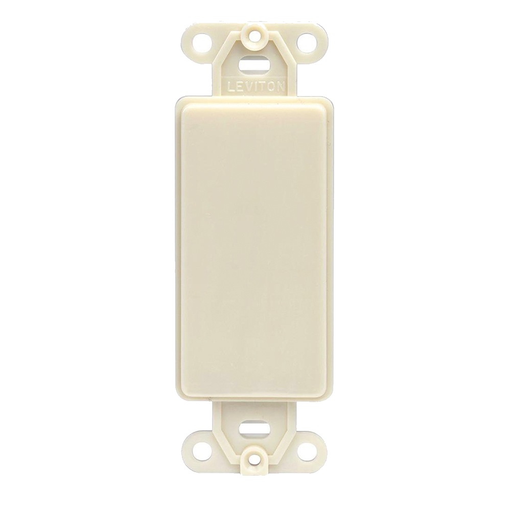 1-Gang Decora Blank Insert, Ivory