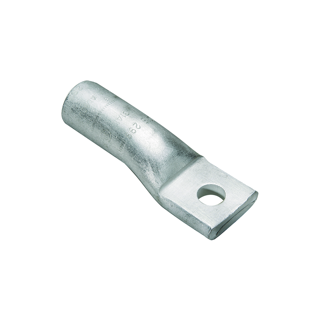 Aluminum Compression Lug, 1 Hole w/o Inspection Window, 350 kcmil, 1/2" Stud, Tin Plated