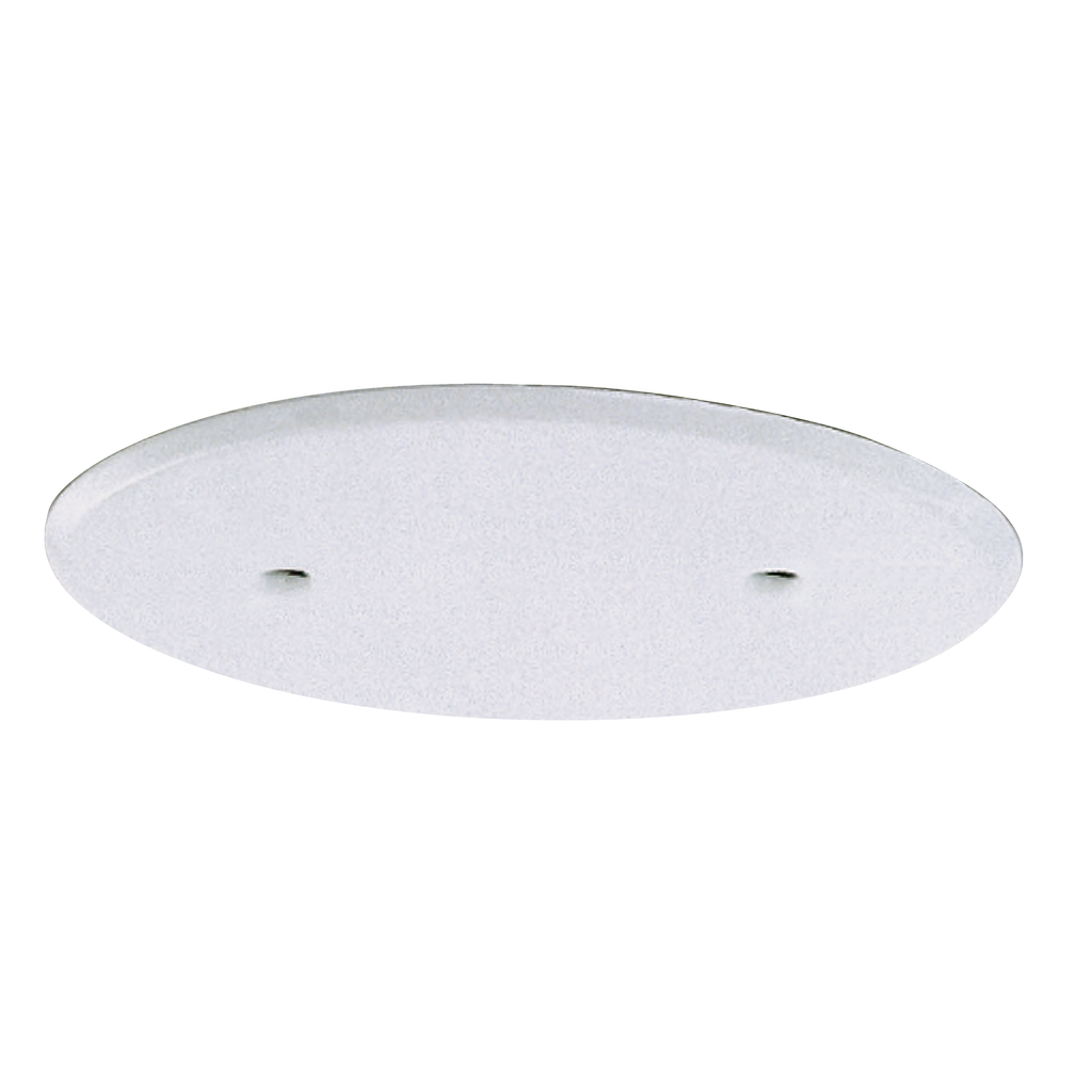 Blank Up Kit For 3" Box; White Finish; 5" Diameter; 2-8/32 Bar Holes; 3" Center to Center; Includes Hardware