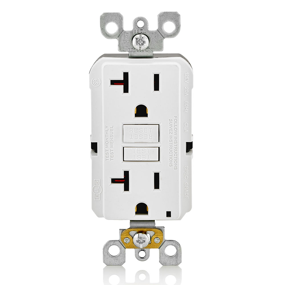 20 Amp SmartlockPro® GFCI Receptacle/Outlet
