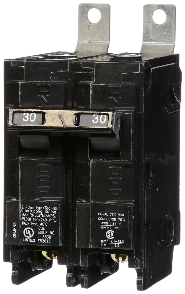 BREAKER 30A 2P 120/240V 65K HBL