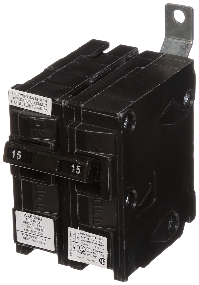 BREAKER 15A 2WIRE 120V BG SWITCH NEUTRAL