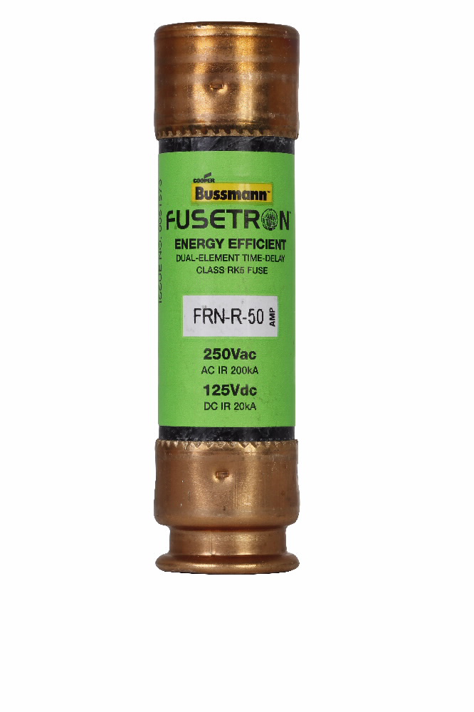 50 Amp Fusetron Dual Element Time-Delay Current Limiting Class RK5 Fuse