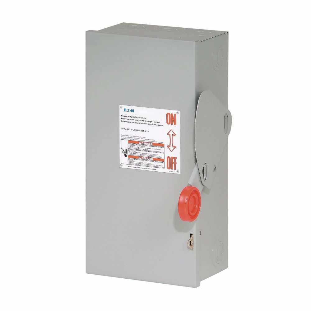 3 Wire 2 Pole Fusible K Series Heavy-Duty Safety Switch 240 Volt AC 30 Amp