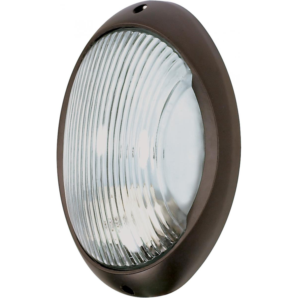 1 Light - 11'' Large Oval Bulkhead - Architectural Bronze Finish