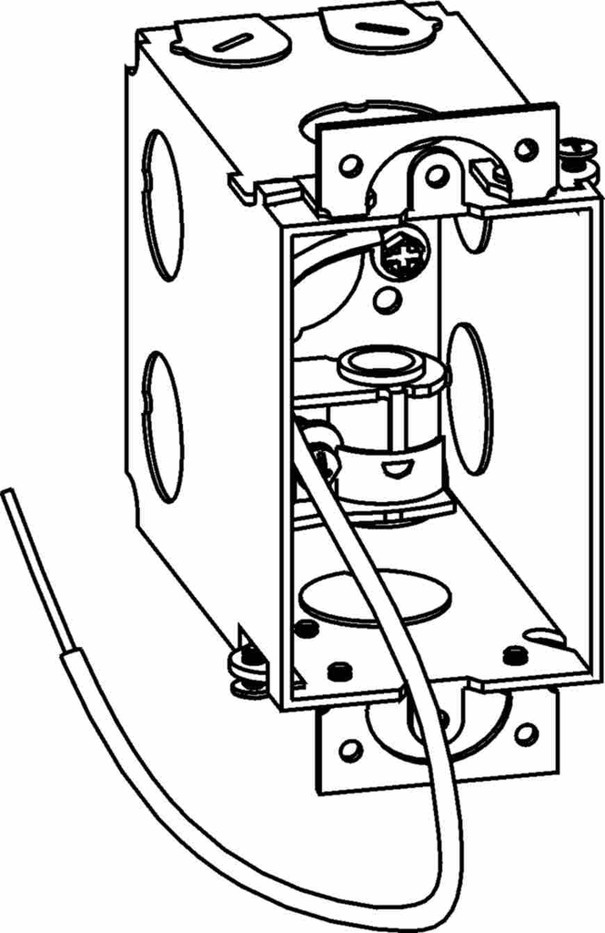 3-1/2" DEEP, GANGABLE 1-GANG SWITCH BOX WITH MC CLAMPS