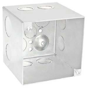 52181-1 - Four Square 3-1/2" Extra Deep Junction Box (8) 1" Side KOs, 10 Pak
