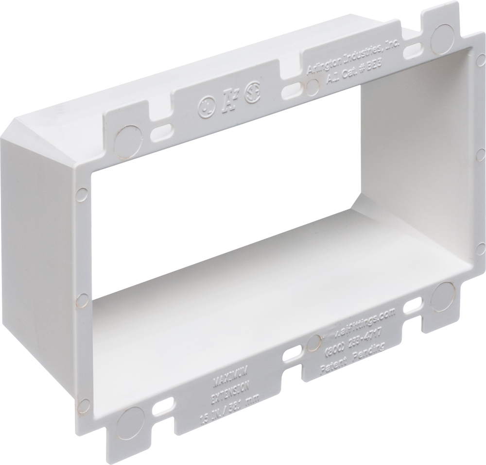 BE3 Three Gang Outlet Box Extender