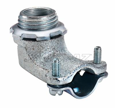 1-1/4" 90° Squeeze Type BX-Flex Connector