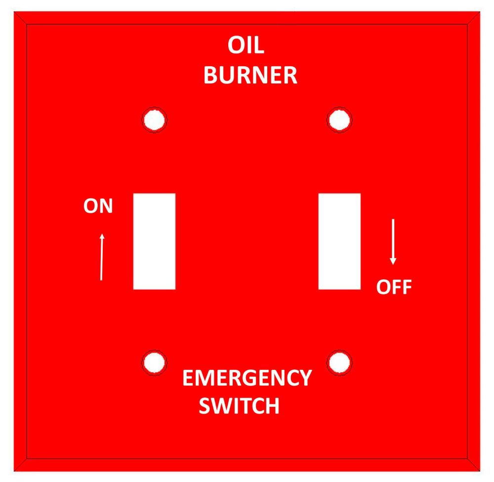 41002, Oil Burner Wallplate