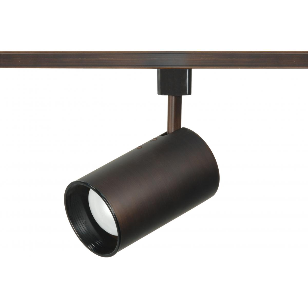 1 Light - R20 - Track Head - Straight Cylinder - Russet Bronze Finish