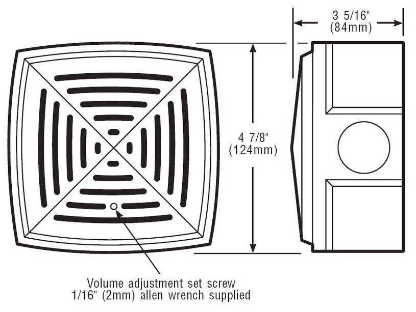 876-N5, Weatherproof Vibrating Horn