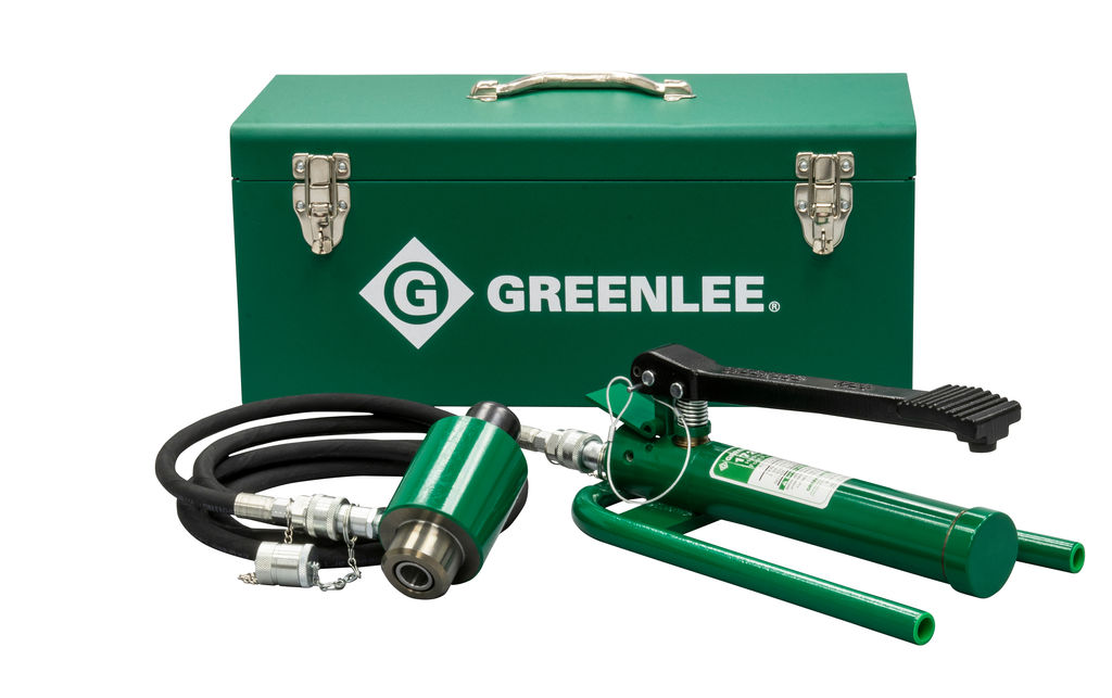 11-Ton Hydraulic Knockout Driver with Foot Pump