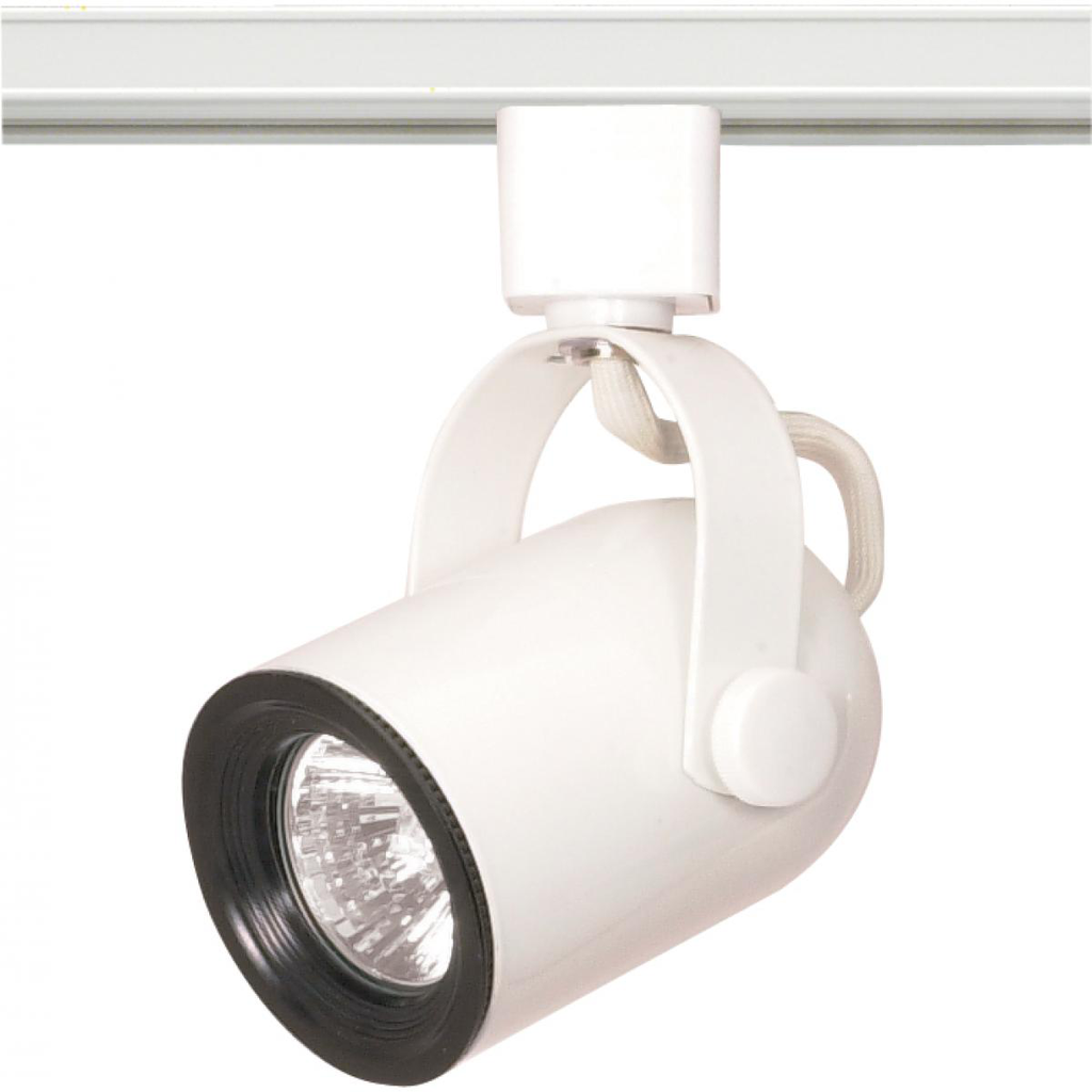 1 Light - MR16 - 120V Track Head - Round Back - White Finish