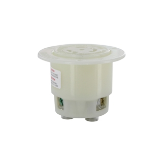 20 Amp, 250 Volt, Flanged Outlet Locking Receptacle, Industrial Grade
