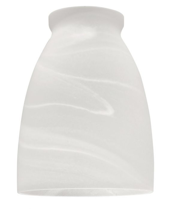 2 1/4" Glass- Alabaster Slim Cone - 411