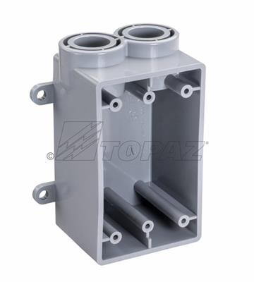 3/4" Schedule 40 PVC FSS Type Box, Single