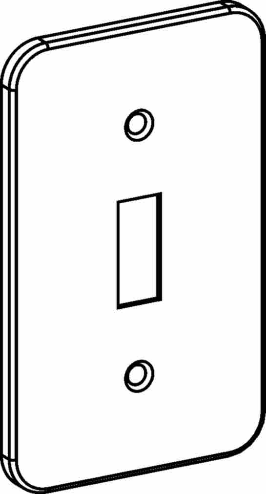 3/16" RAISED, UTILITY BOX TOGGLE SWITCH COVER