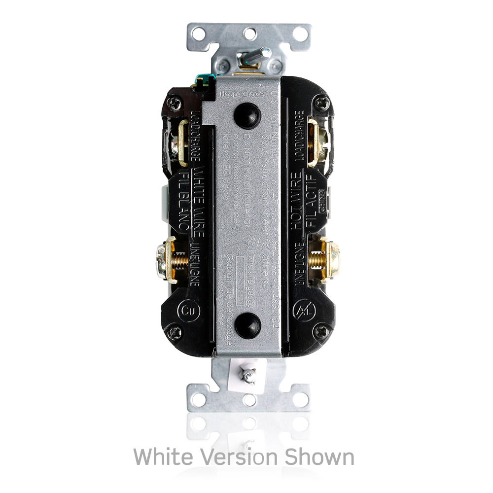 20 Amp SmartlockPro® Marked Controlled GFCI Receptacle/Outlet, Industrial Grade, Tamper-Resistant