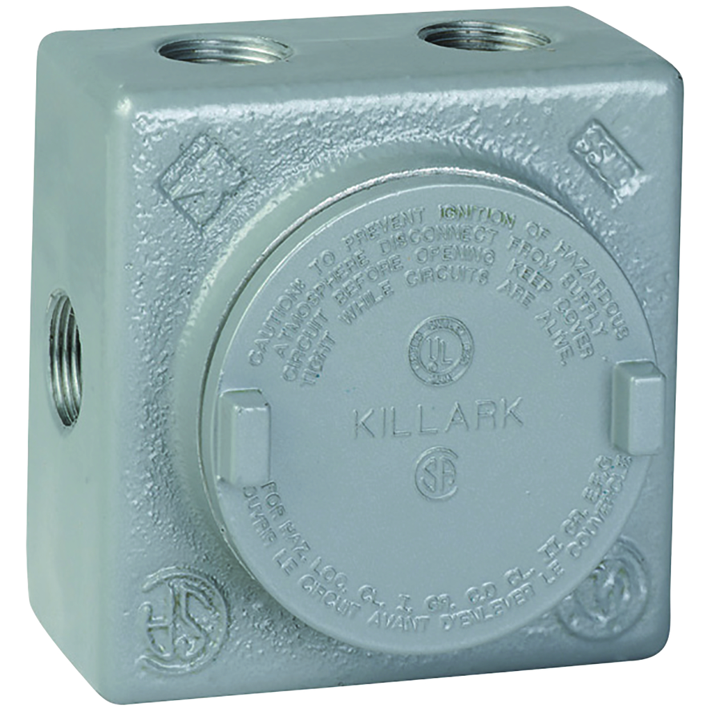 1/2" Aluminum GRSS Outlet Body, 7 Internal Hub Config