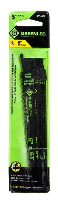 6" x 6T Reciprocating Saw Blade (Pack of 5)