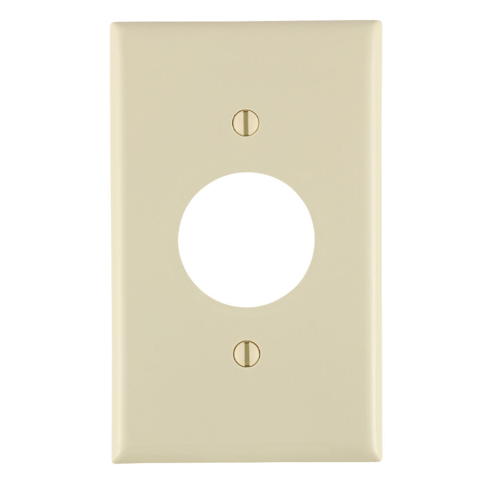 1-Gang Single 1.406 Outlet/Receptacle, Standard Size, Thermoplastic Nylon, Light Almond