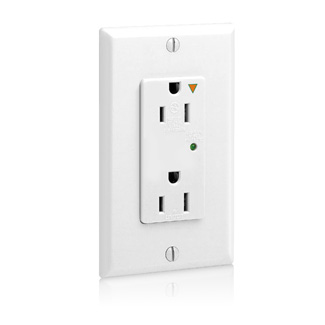 15 Amp, 125 Volt, Decora Plus Surge Protective Duplex Receptacle Outlet, Commercial Grade