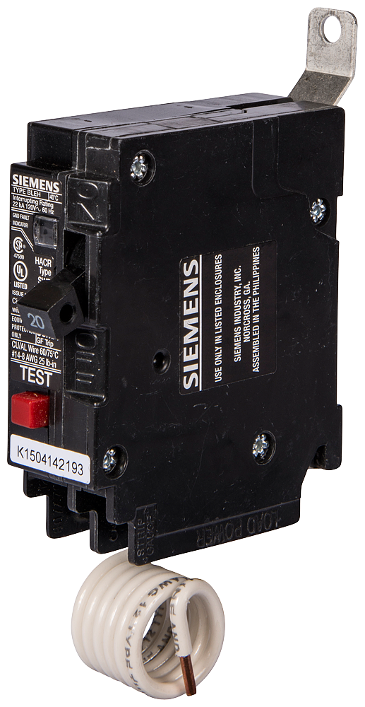 BREAKER 15A 2P 120/240V 10K BL AUX SW