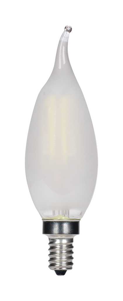 4.5 Watt CA11 LED; Frosted; Candelabra base; 3000K; 360 Lumens; 120 Volt