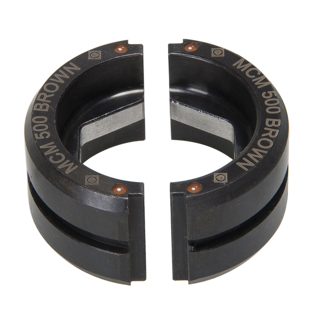 500 MCM Dies for Crimping Color-Coded Copper & Aluminum Lugs & Splices*(Require UA22 adapter when used with ECCXL, HCCX, & RCCX tools)