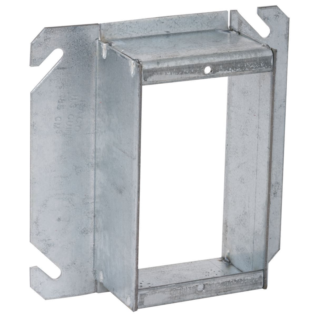 4 in. Square Cover, 1-Device, 1-1/2 in. Raised